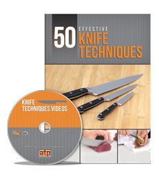 50 Effective Knife Techniques Textbook with Videos (DVD)